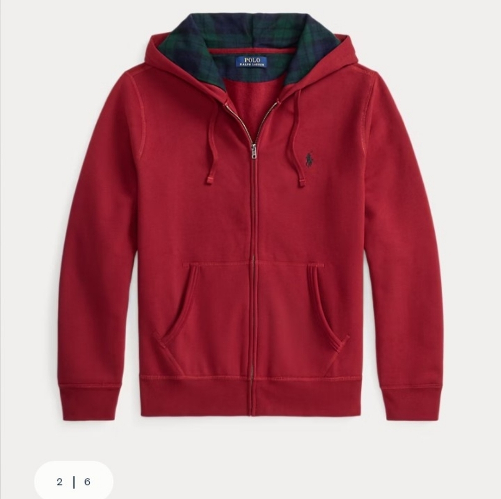 Ralph Lauren Fleece Full-Zip Hoodie Men's Medium